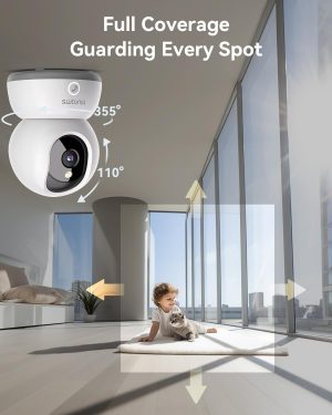 blurams 5G Indoor Camera. 2K Nanny Cam. 360 PTZ Pet Camera with Phone App.