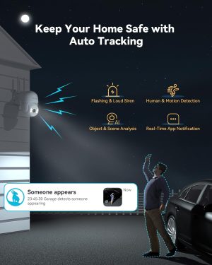 blurams 2K Outdoor Camera Wired. 5GHz/2.4GHz Wi-Fi Cameras for Home