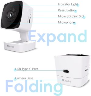 blurams Cameras for Home Security 5GHz. 2K Indoor Camera.