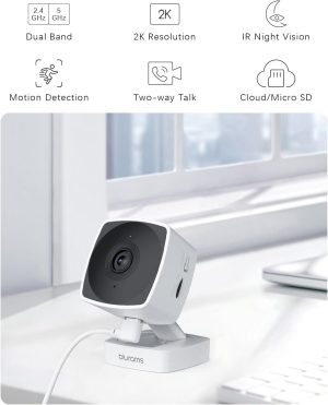 blurams Cameras for Home Security 5GHz. 2K Indoor Camera.