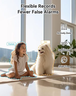 blurams 5G Indoor Camera. 2K Nanny Cam. 360 PTZ Pet Camera with Phone App.